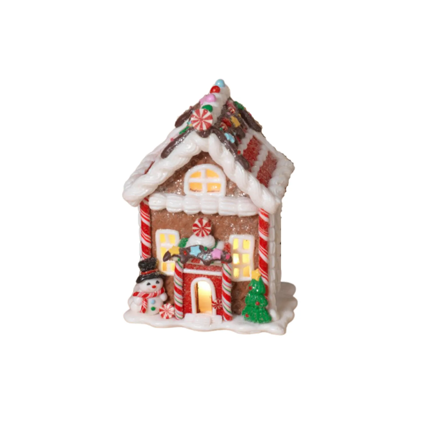 5.5" Battery Operated Claydough Gingerbread House 2599290