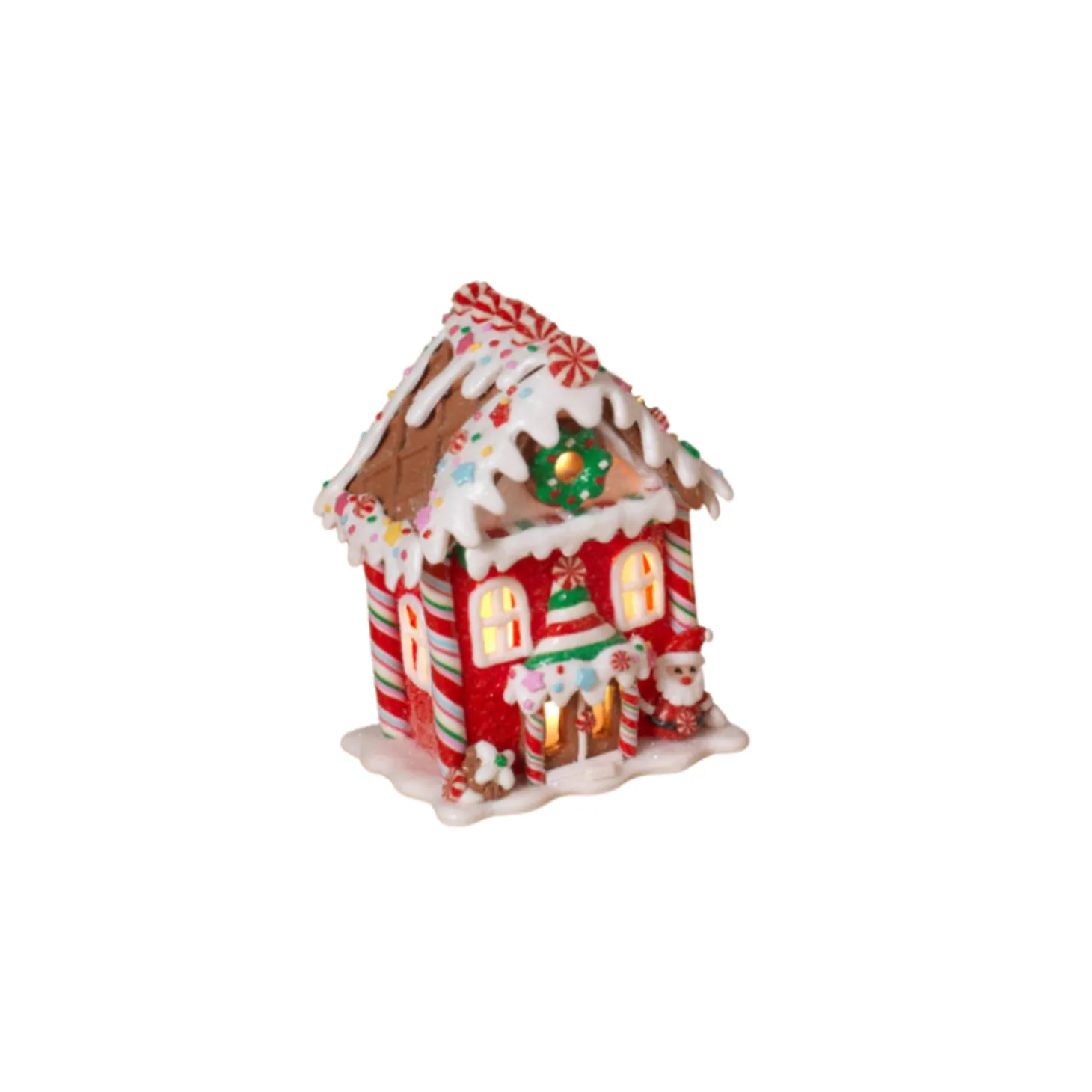 5.5" Battery Operated Claydough Gingerbread House 2599290