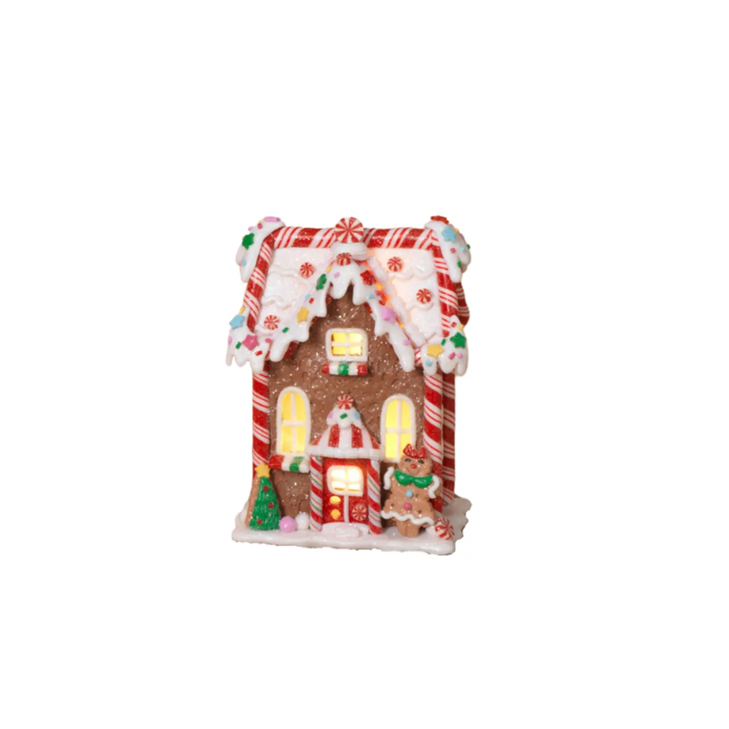 5.5" Battery Operated Claydough Gingerbread House 2599290
