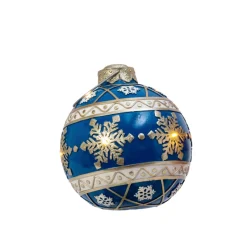 8.5" Battery Operated LED Lighted Jumbo Ornament Christmas Decoration 2533970
