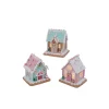 5.8" Battery Operated Lighted Pastel Claydough Gingerbread House Christmas Figure 2497240