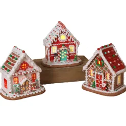 8.5" Battery Operated Lighted Clay Dough Gingerbread House 2659500