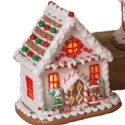 8.5" Battery Operated Lighted Clay Dough Gingerbread House 2659500