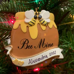 3" Beehive Personalized Christmas Ornament