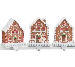 7.75" Claydough Gingerbread House Christmas Stocking Holder 9742090