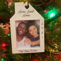 4.5" Figural New Home Personalized Christmas Ornament PF2164
