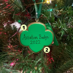 3" Girl Scout Badge Logo Personalized Christmas Ornament GS2211