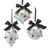 5" Ladybug Ball Glass Christmas Ornament T3001