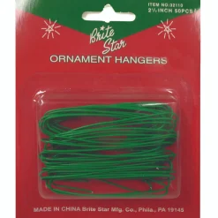 50 Large Green Christmas Tree Ornament Hooks