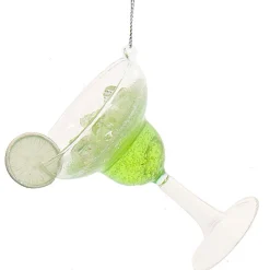 4.75" Margarita Cocktail Glass Christmas Ornament T3016