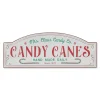 28" Metal Embossed Candy Cane Christmas Sign 2604200