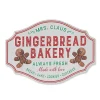 18" Metal Embossed Metal Gingerbread Christmas Sign 2604190
