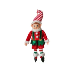 10.75" Metallic Red And White Elf Christmas Ornament 2617580