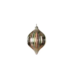 4.5" 100MM Iridescent Glass Ball Christmas Ornament 2616630