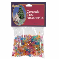 250 Pack 1/4" Multi Color Ceramic Tree Plastic Replacement Medium Globe Pins P0660