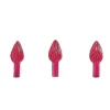 100 Pack 5/8" Red Ceramic Tree Plastic Replacement Light Bulbs P0666
