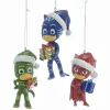 3.5" PJ Masks With Santa Hat Christmas Ornament PJ1191