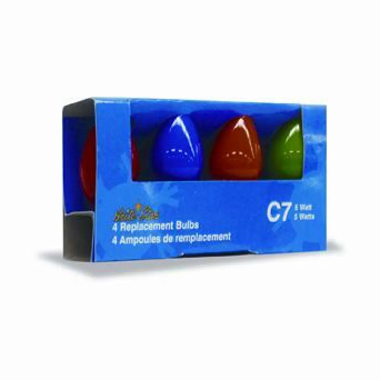 4 Pk Multi Color C7 Replacement Bulbs