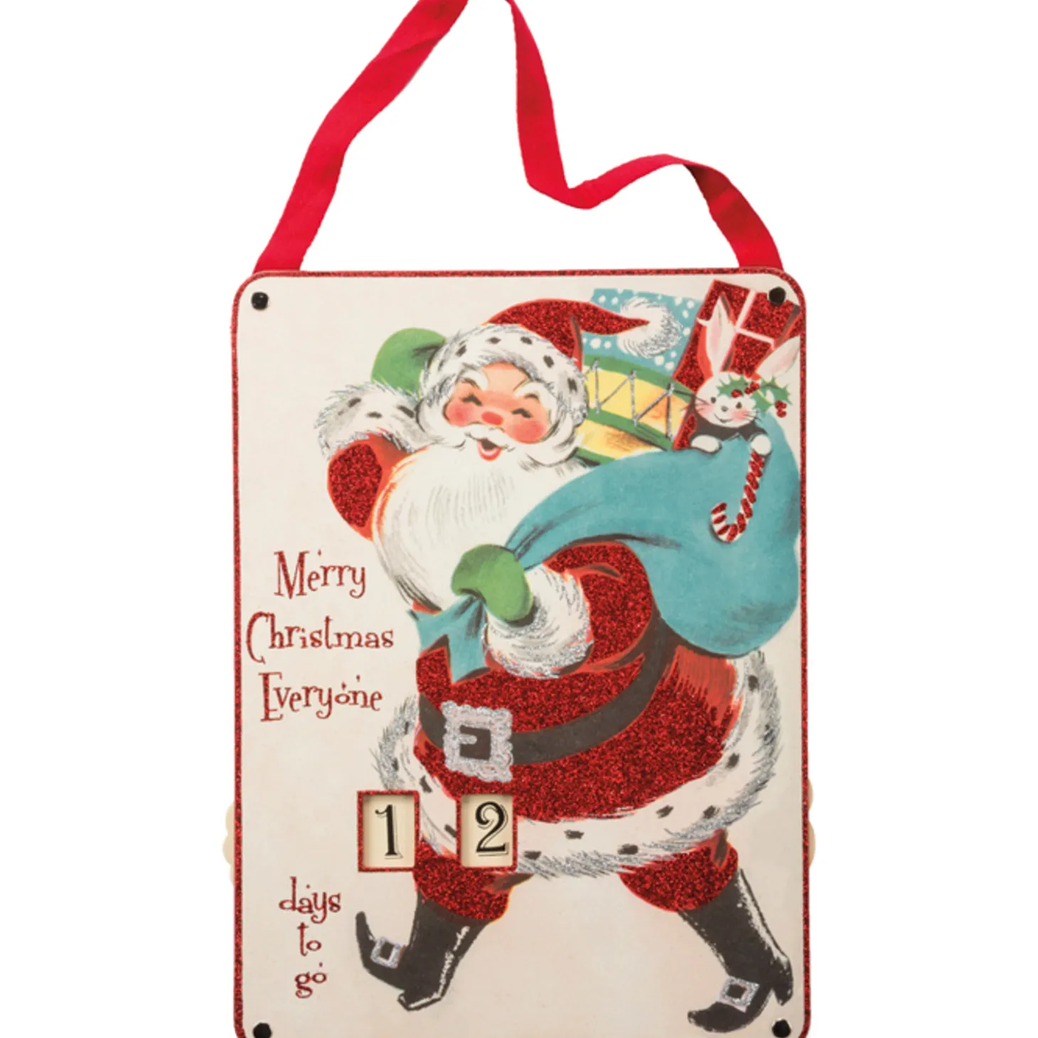 14.5" Primitives By Kathy Merry Christmas Wooden Countdown 32275