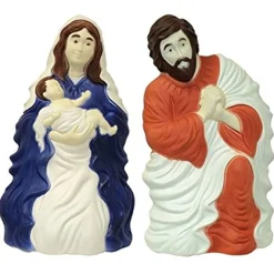 28" Set Of 2 Nativity Scene Blow Mold Outdoor Christmas Decor 74100