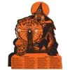 9.25" Vintage Beistle Halloween Paper Decoration Witch Fortune Wheel Game 01552