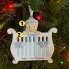 Baby Boy In Crib Personalized Christmas Ornament OR1732-B