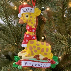 Baby Giraffe Personalized Christmas Ornament OR1850G