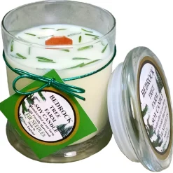 Bedrock Tree Farm Fir Needle Scented Libbey Status Wood Wick 12 Oz Soy Candle LSJ12