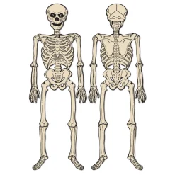 Beistle Vintage 4' 3" Halloween Jointed Skeleton Decoration 01178