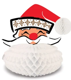 Beistle Vintage 10.5" Santa Centerpiece Christmas Decoration 20897