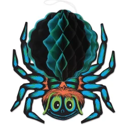Beistle Vintage 12" X 12.5" Halloween Tissue Spider Decoration 01457