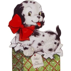 Bethany Lowe 6.5" Furry Friends Dummy Board Christmas Decoration RL0831
