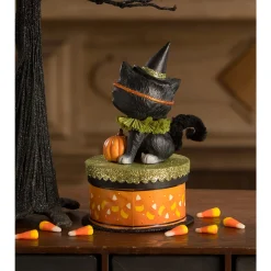 Bethany Lowe 8" Halloween Kitty Binks On Box Vintage Halloween Decoration TL3355