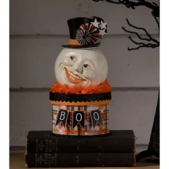 Bethany Lowe 9" Halloween Moon Man On Box Decoration TL3357