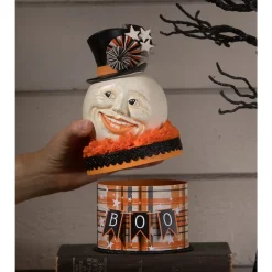 Bethany Lowe 9" Halloween Moon Man On Box Decoration TL3357