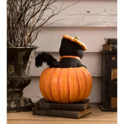 Bethany Lowe 10.5" Kitty Cat In Jack Halloween Figure TJ3305