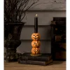 Bethany Lowe 6.25" Pumpkin Stack Halloween Candlestick Holder TD3132
