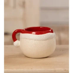 Bethany Lowe 5.25" Retro Snowman Mug Christmas Decoration TF3274