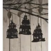 Bethany Lowe 5.75" Set Of 3 Haunted House Silhouette Halloween Ornament RL0840
