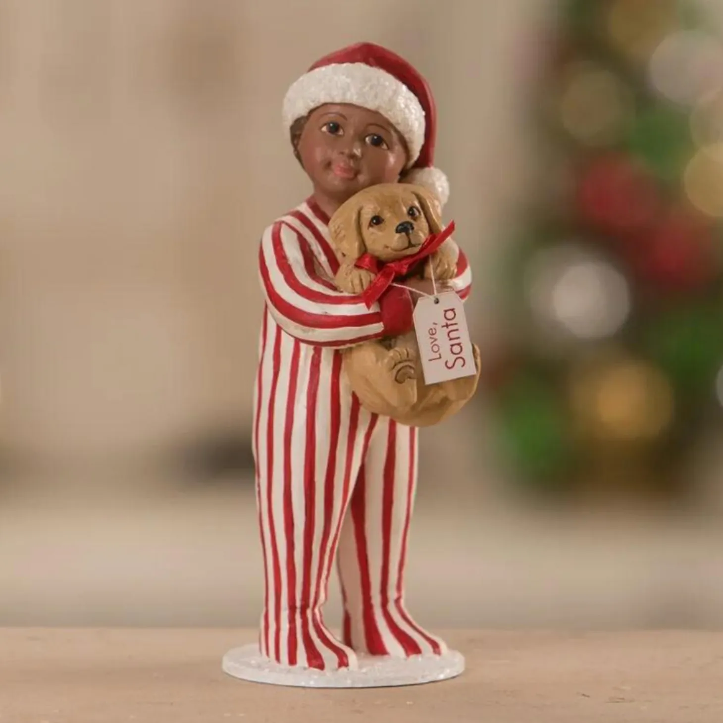 Bethany Lowe David's Christmas Puppy Surprise Christmas Decoration TD1178