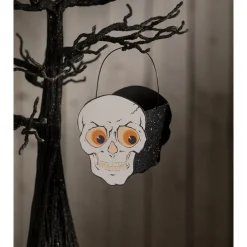 Bethany Lowe Halloween Pumpkin, Black Cat Or Skull Mini Candy Buckets