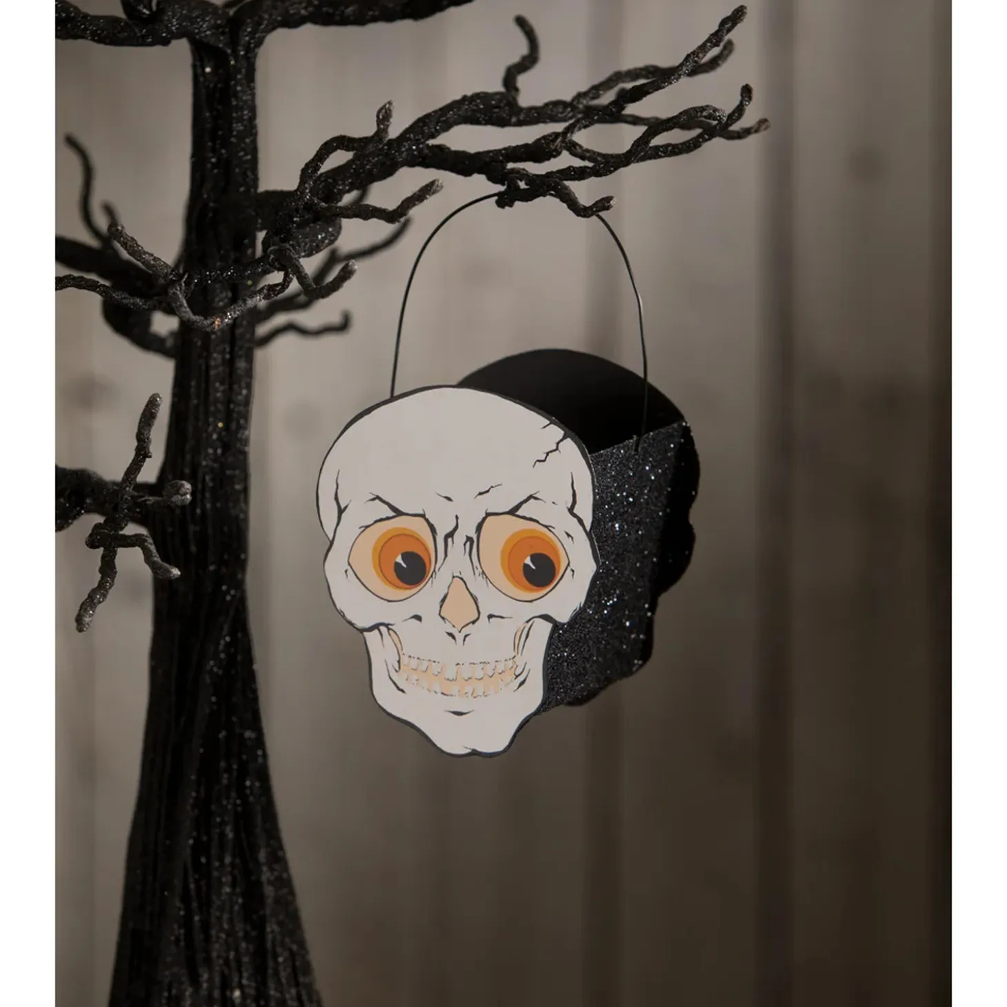 Bethany Lowe Halloween Pumpkin, Black Cat Or Skull Mini Candy Buckets