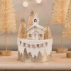 Bethany Lowe Metallic Church On Box Christmas Decoration TL1347