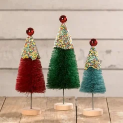 Bethany Lowe Set Of 3 Christmas Cupcake Trees Christmas Decoration LC1541