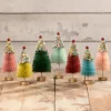 Bethany Lowe Set Of 7 Christmas Mini Cupcake Trees Christmas Decoration LC1543
