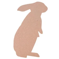 Bethany Lowe Set Of 4 Metal Glittered Easter Bunny Silhouette Decoration TF0109