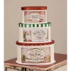 Bethany Lowe Set Of 3 Sweet Tidings Christmas Nesting Boxes TL1361