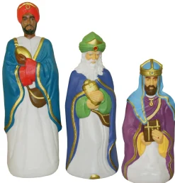 Blow Mold Life Size Christmas Nativity 10pc Set