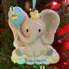 Boy Baby Elephant Personalized Christmas Ornament OR2361-M