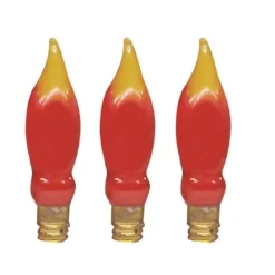 Brite Star 3 Pack C7 Flame Bulb Christmas Lights Replacement Pack 44-544-00